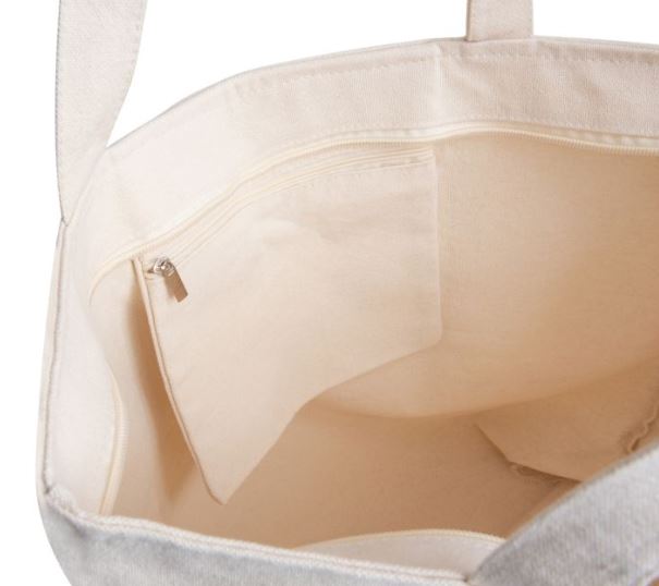Beach Vibes Zippered Tote Bag